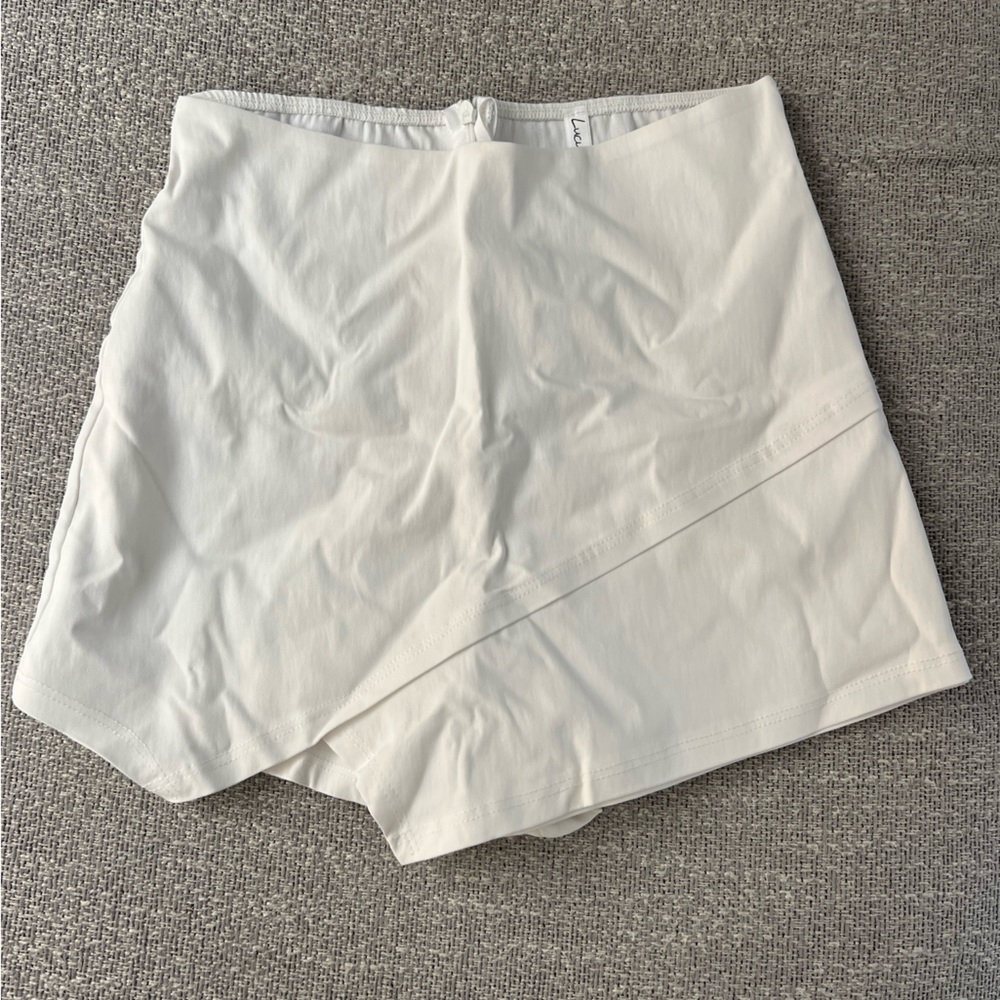 White Skort